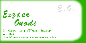 eszter onodi business card